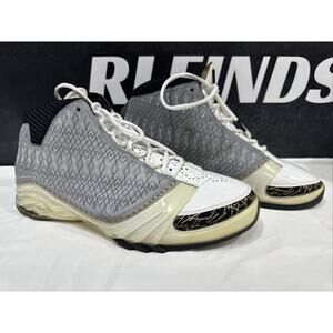 Size 12 - Air Jordan XX23 23 OG White Stealth Grey White Black Suede